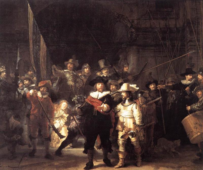 REMBRANDT Harmenszoon van Rijn The Nightwatch china oil painting image